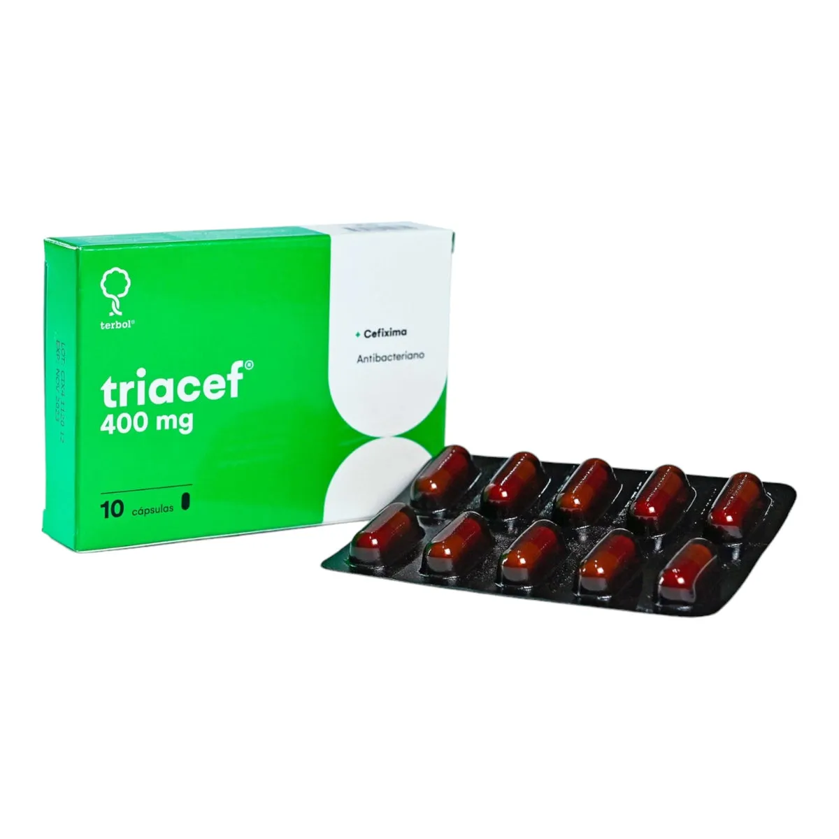 TRIACEF 400 MG CAJA X 10 CAPSULAS - Ecofarma