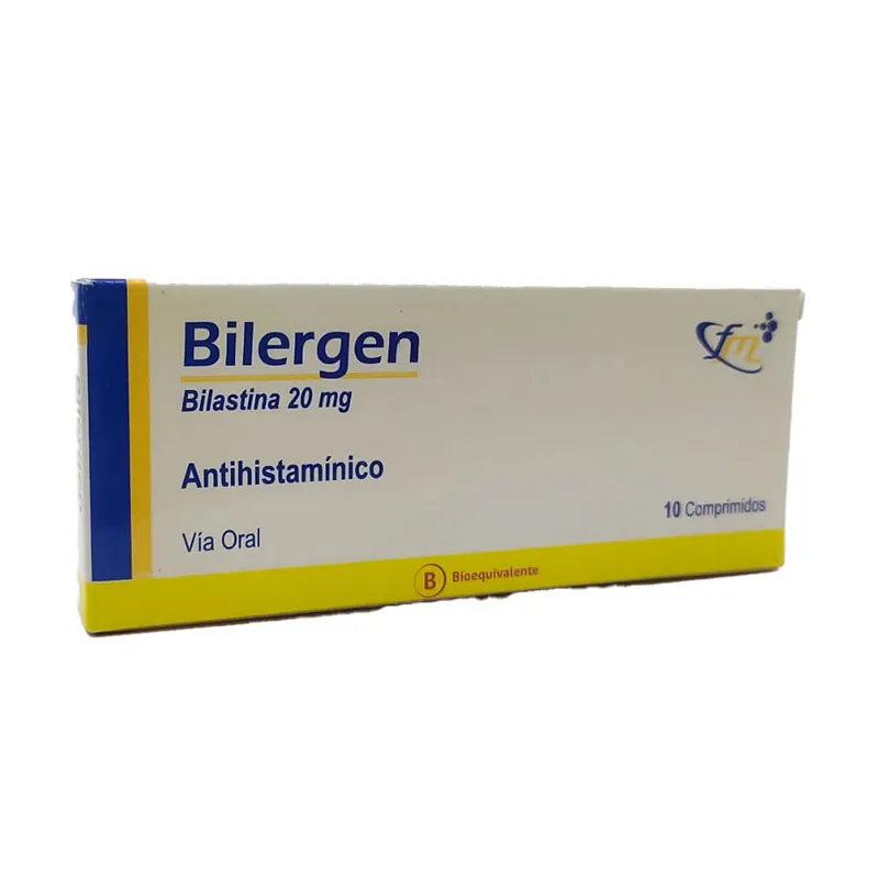 BILERGEN 20 MG CAJA X 10 COMPRIMIDOS - Ecofarma