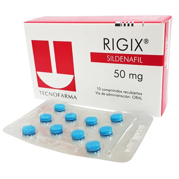 RIGIX SILDENAFIL 50 MG CAJA X 10 COMPRIMIDOS - Ecofarma