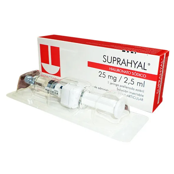 SUPRAHYAL ACIDO HIALURONICO SOLUCION INYECTABLE 2.5 ML - Ecofarma