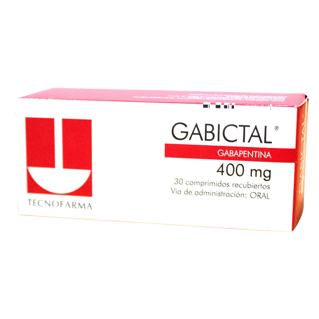 GABICTAL GABAPENTINA 400 MG CAJA X 30 COMPRIMIDOS - Ecofarma