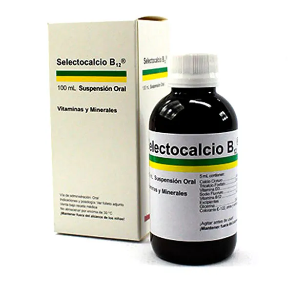 SELECTOCALCIO B12 JARABE FCO X 100 ML - Ecofarma
