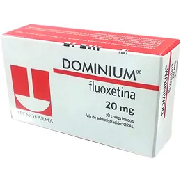 DOMINIUN FLUOXETINA 20 MG CAJA X 30 COMPRIMIDOS - Ecofarma