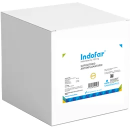 INDOFAR 100 MG CAJA X100 SUPOSITORIOS - Ecofarma