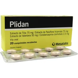 PLIDAN CAJA X 20 COMPRIMIDOS RECUBIERTOS - Ecofarma