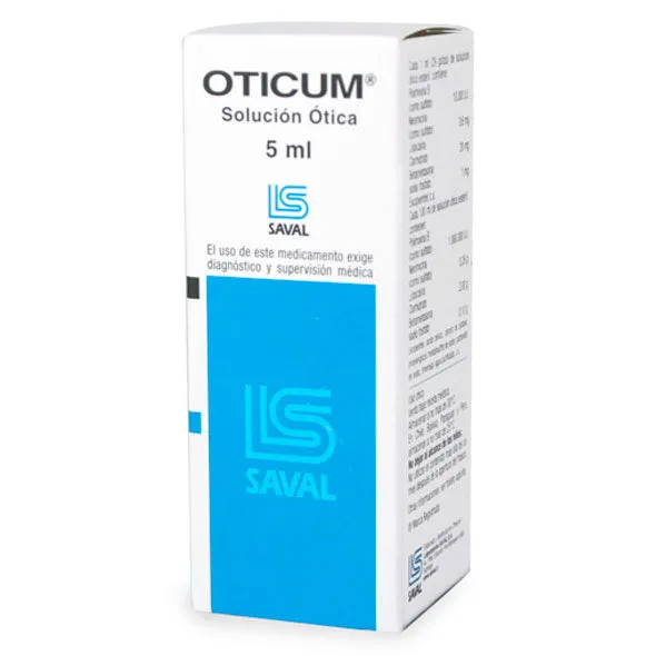 OTICUM GOTAS OTICAS X 5 ML - Ecofarma