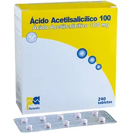 ACIDO ACETIL SALICILICO CAJA X 240 TABLETAS - Ecofarma