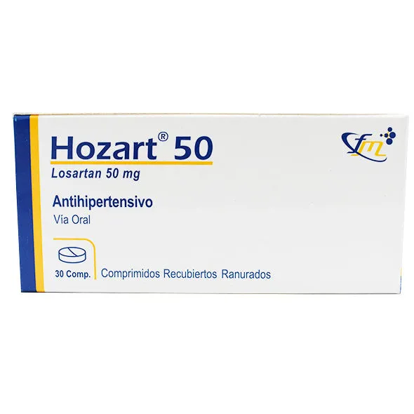 HOZART 50 MG CAJA X 30 COMPRIMIDOS - Ecofarma