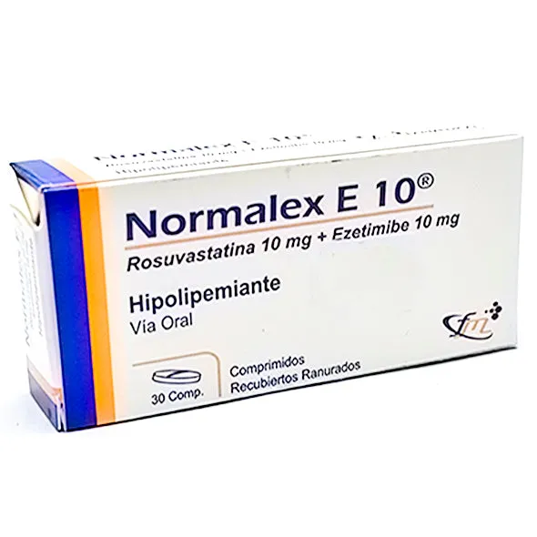 NORMALEX E 10 CAJA X 30 COMPRIMIDOS RECUBIERTOS RANURADOS - Ecofarma