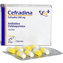 CEFRADINA 500 MG CAJA X 24 CAPSULAS - Ecofarma