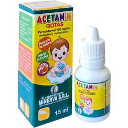 ACETAMIN PARACETAMOL 100 MG GOTAS X 15 ML - Ecofarma