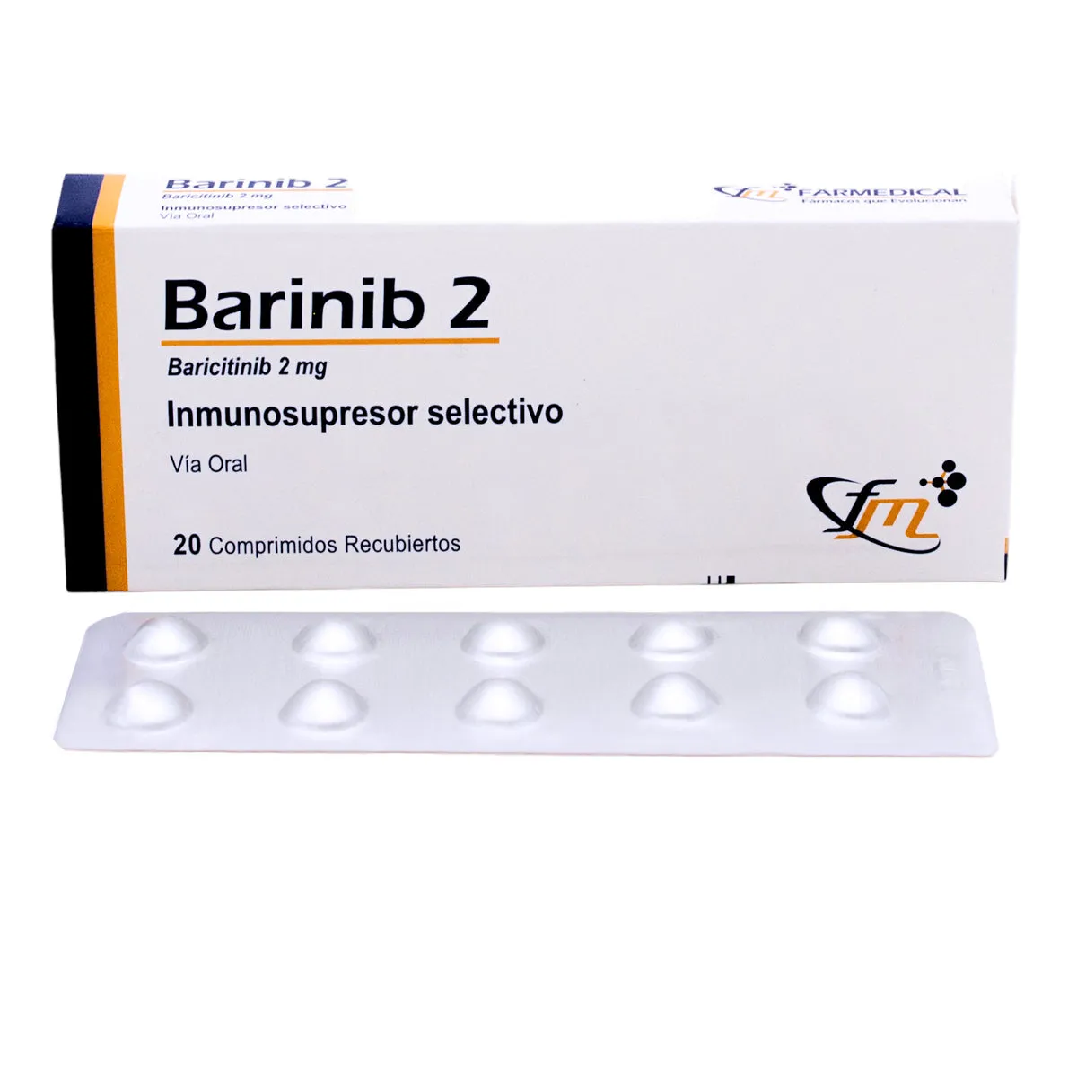 BARINIB 2 BARICITINIB CAJA X 20 COMPRIMIDOS RECUBIERTOS - Ecofarma