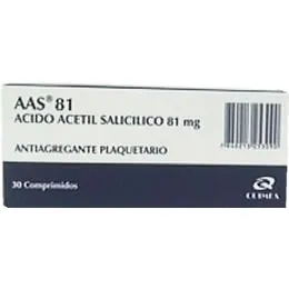 AAS 125 MG CAJA X 30 COMPRIMIDOS - Ecofarma