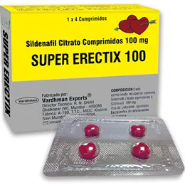 SUPER ERECTIX 100 MG CAJA X 4 COMPRIMIDOS - Ecofarma