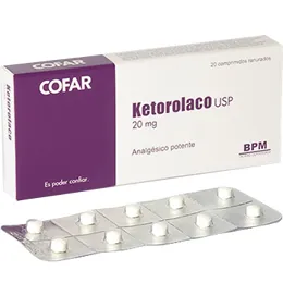 KETOROLACO 30 MG CAJA X 30 COMPRIMIDOS - Ecofarma
