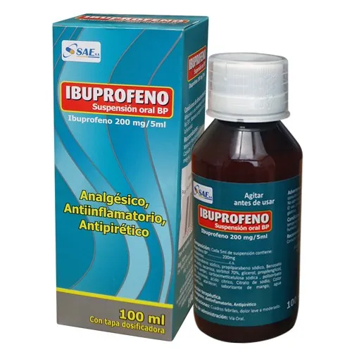 IBUPROFENO 200 MG JBE FCO X 100 ML - Ecofarma