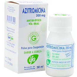 AZITROMICINA 200 MG SUSP FCO X 30 ML - Ecofarma