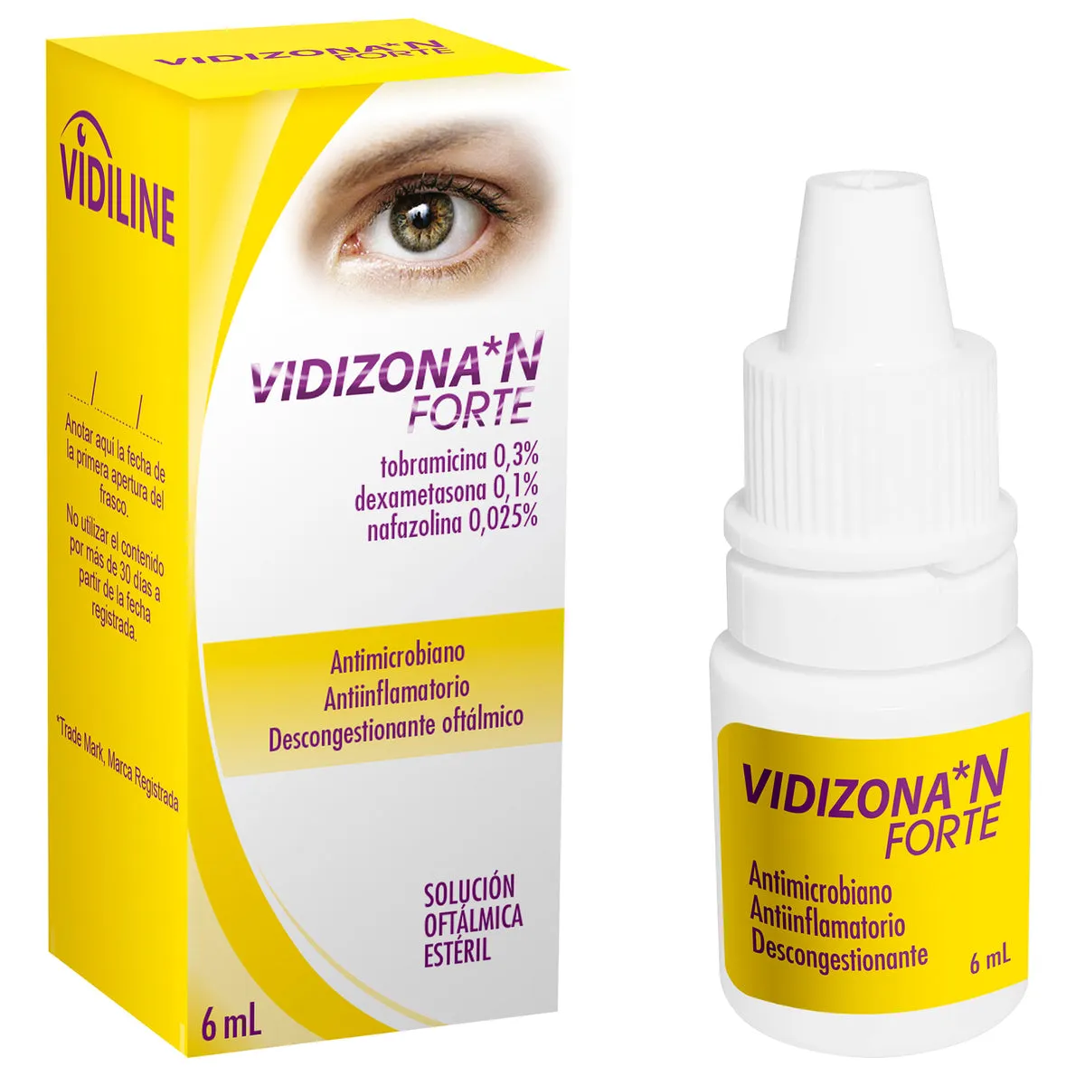 VIDIZONA N FORTE SOLUCION OFTALMICA X 6 ML - Ecofarma