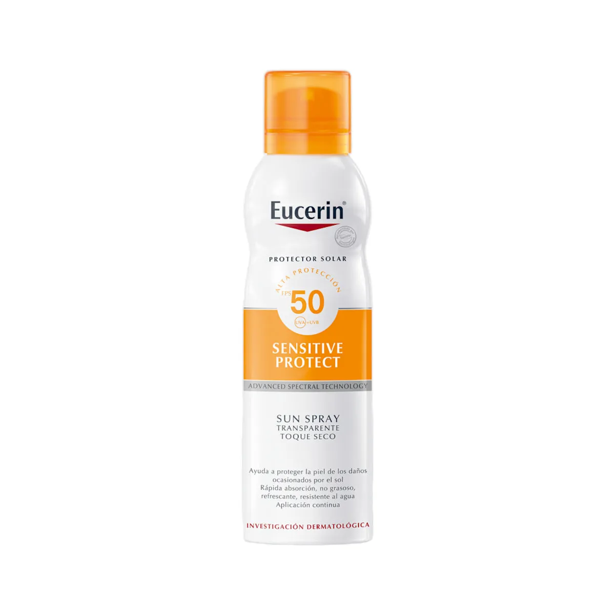 EUCERIN SUN SPRAY OIL CONTROL TOQUE SECO CORPORAL FCO X 200 ML. - Ecofarma