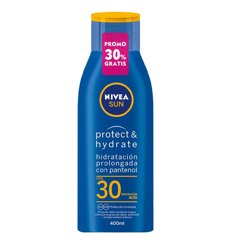 PROTECTOR SOLAR NIVEA SUN PROTECT HIDRATE FPS 30 X 400ML - Ecofarma