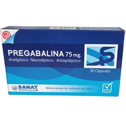 PREGABALINA 75 MG CAJA X 30 CAPSULAS - Ecofarma