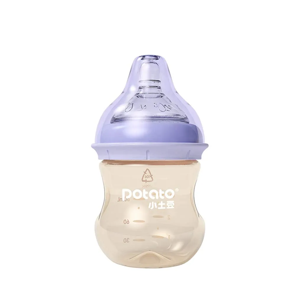 BIBERON PET POTATO BOCA ANCHA ANTICOLICO X 300 ML (2 TETINAS) - Ecofarma