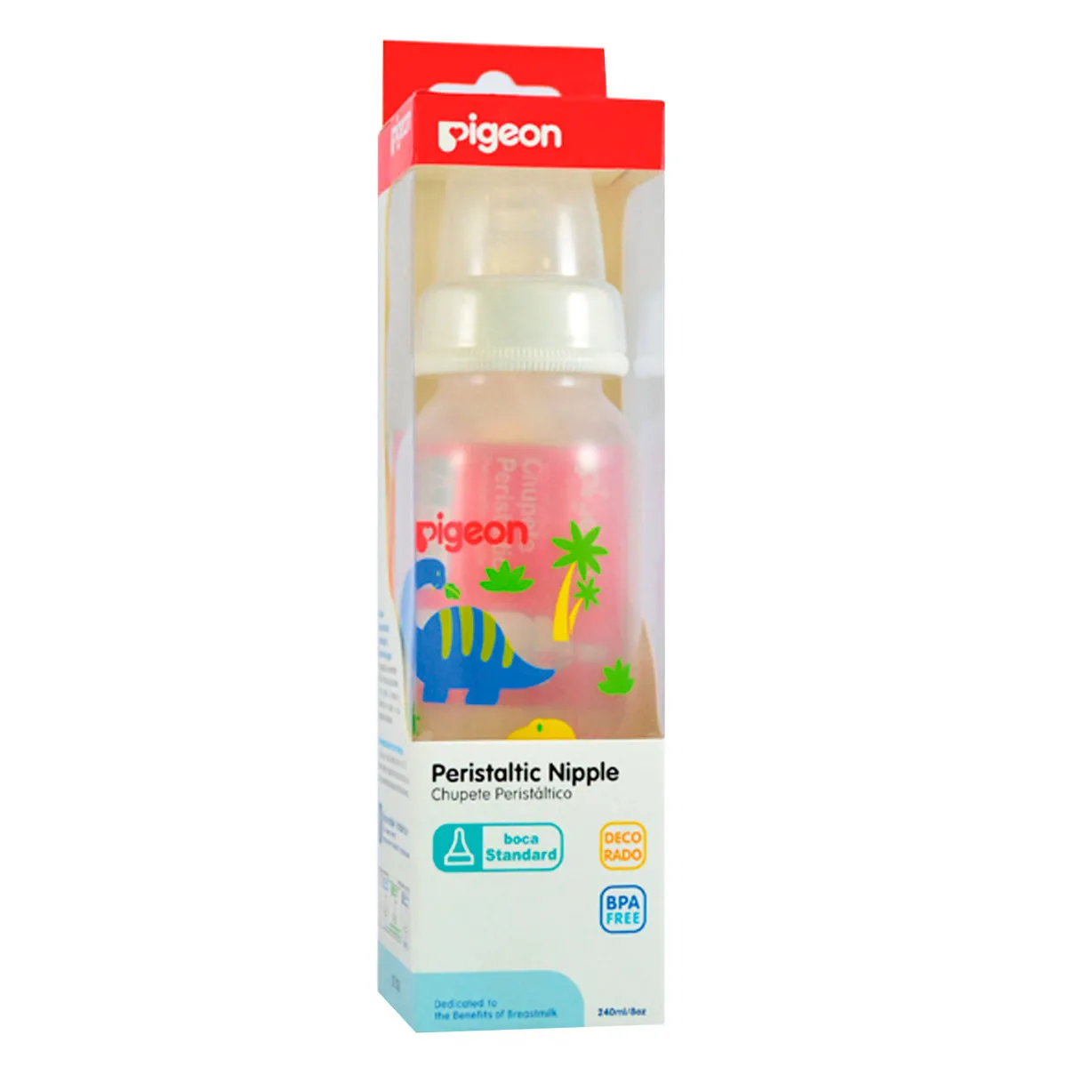 BIBERON PIGEON DECORADO BLANCO DINO OVEJA 240 ML/8 OZ - Ecofarma