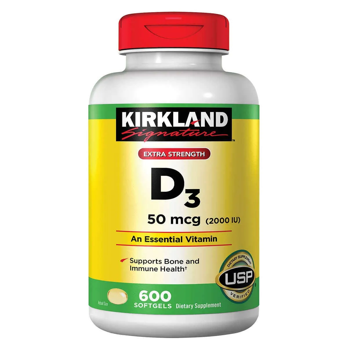 VITAMINA D3 50 MCG FRASCO X 600 SOFTGELS - Ecofarma