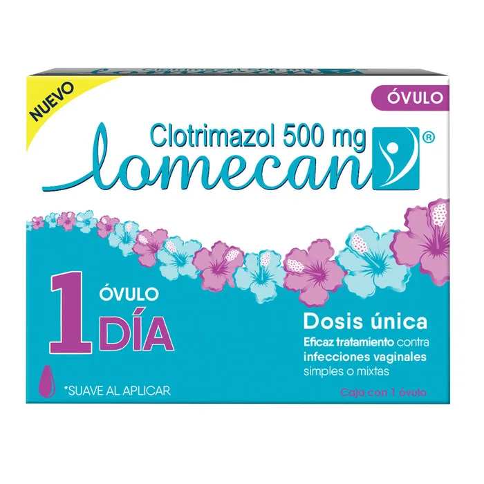 LOMECAN 500 MG CAJA X 1 OVULO - Ecofarma