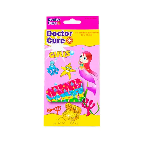 DOCTOR CURE CURITAS NIÑAS SIRENITAS CAJA X 500 - Ecofarma