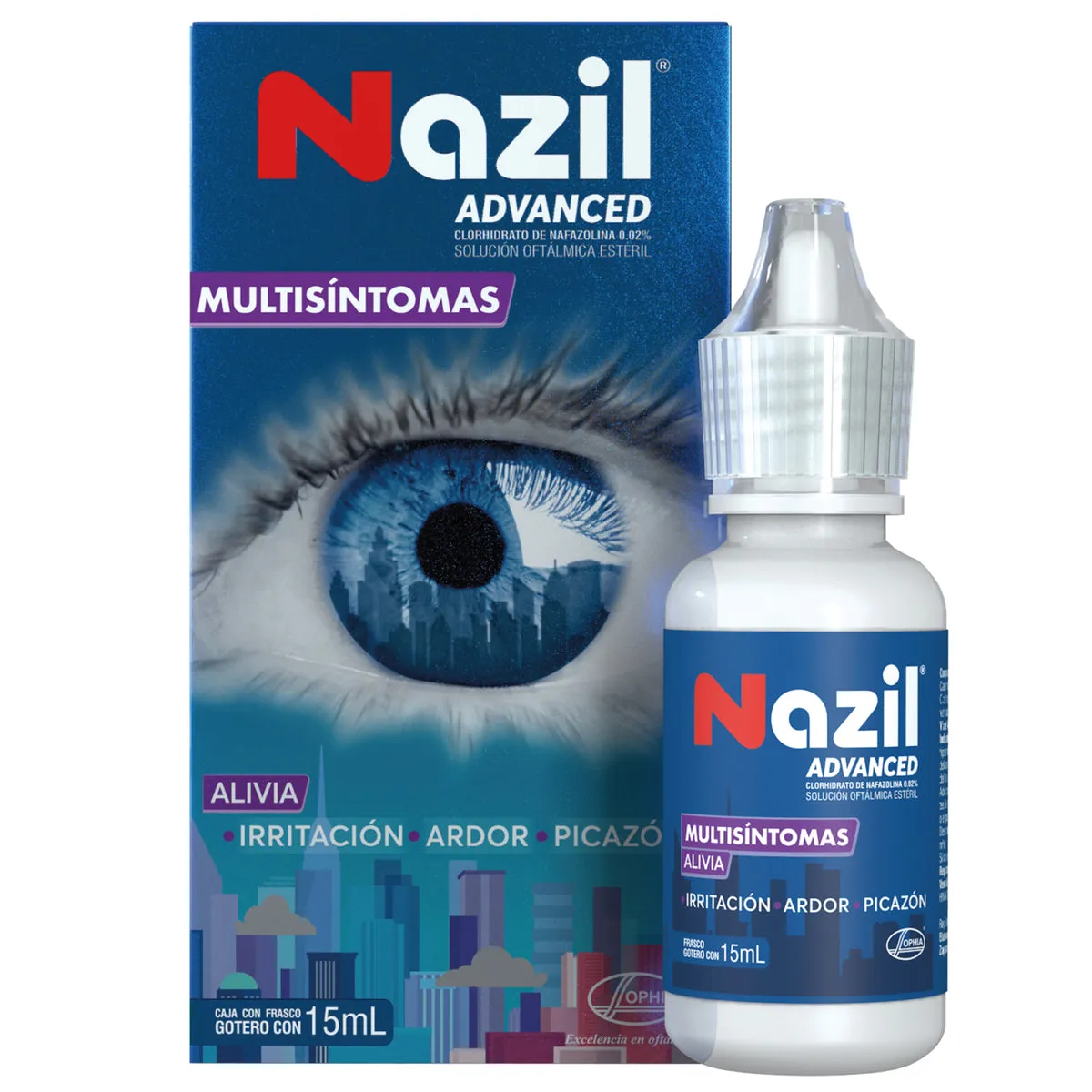 NAZIL ADVANCE GOTAS OFTALMICAS X 15 ML - Ecofarma