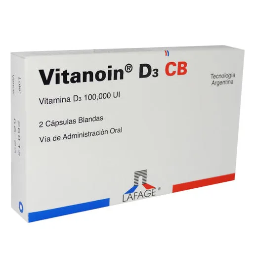 VITANOIN D3 100000 UI CAJA X 2 CAPSULAS BLANDAS - Ecofarma