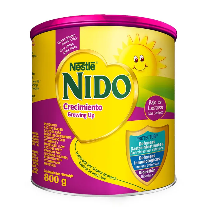 NIDO CRECIMIENTO BAJO EN LACTOSA LATA X 800 G - Ecofarma