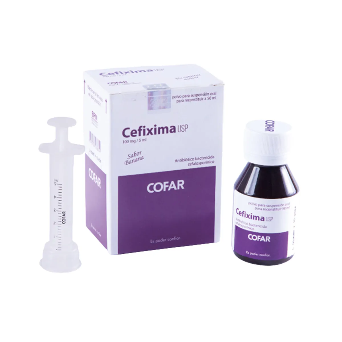 CEFIXIMA 100 MG SUSPENSION FCO X 50 ML - Ecofarma