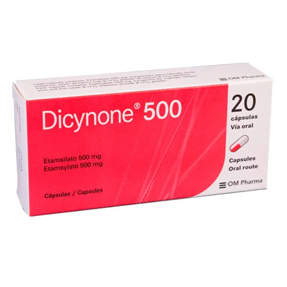 DICYNONE 500 MG CAJA X 20 CAPSULAS - Ecofarma
