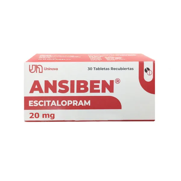 ANSIBEN 20 MG CAJA X 30 TABLETAS - Ecofarma