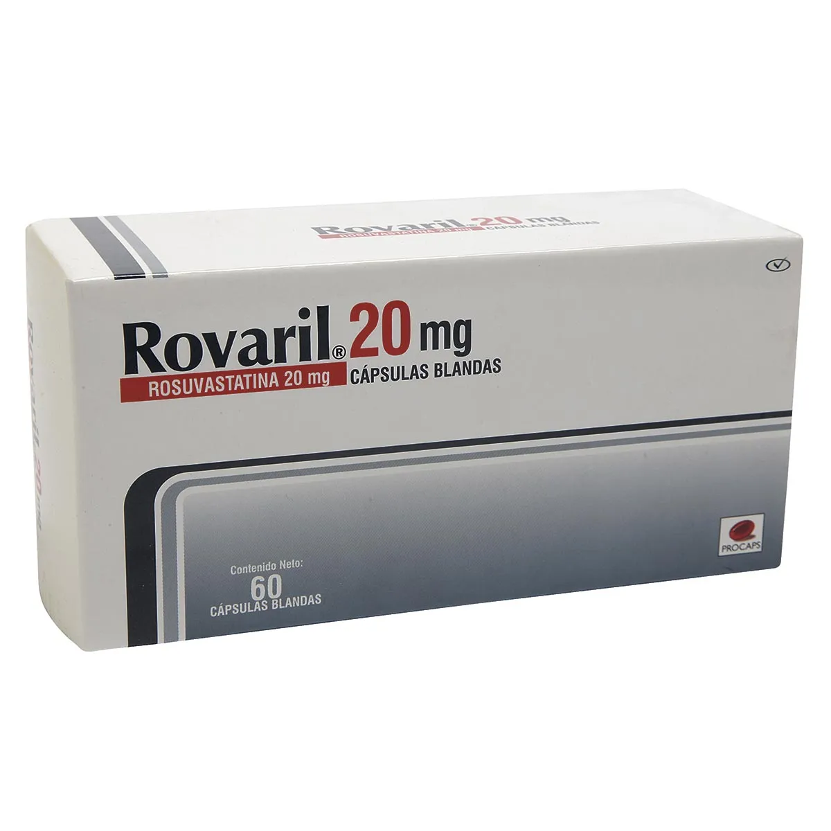 ROVARIL 20 MG CAJA X 60 CAPSULAS - Ecofarma