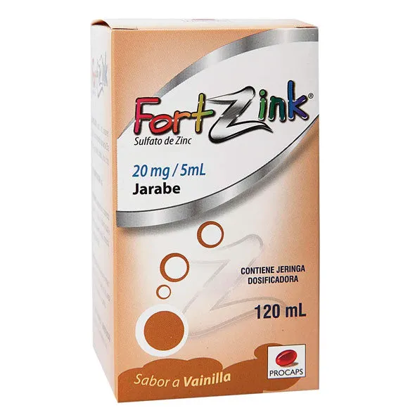 FORTZINK 20 MG JARABE FCO X 120 ML - Ecofarma
