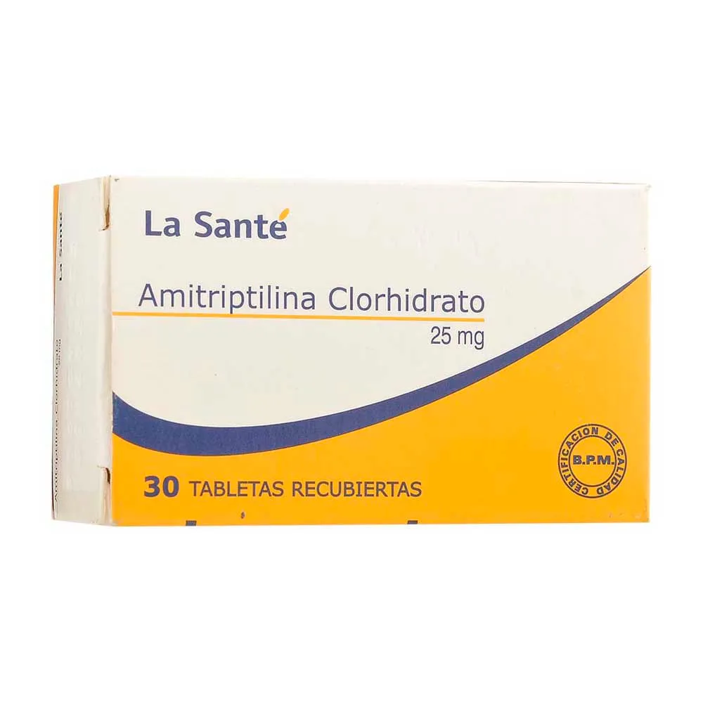 AMITRIPTILINA 25 MG CAJA X 30 TABLETAS - Ecofarma