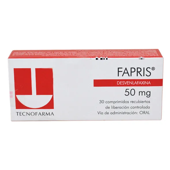 FAPRIS DESVANLAFAXINA 50 MG CAJA X 30 COMPRIMIDOS - Ecofarma
