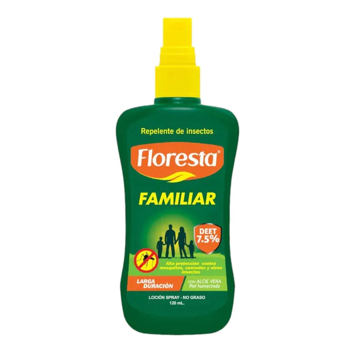 REPELENTE FLORESTA FAMILIAR LOCION SPRAY X 120 ML - Ecofarma