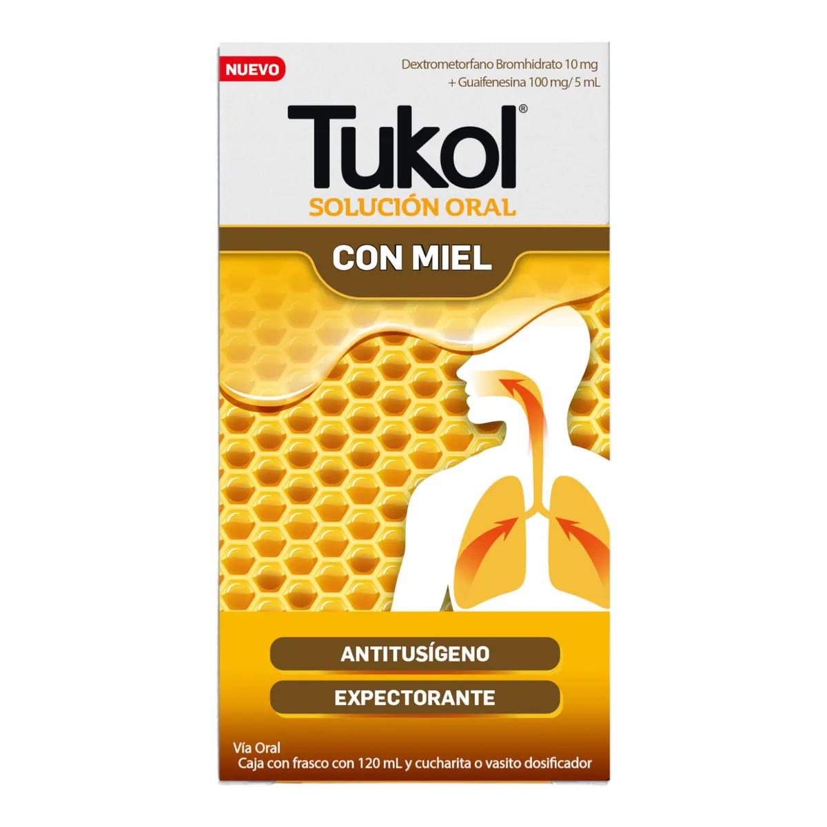 TUKOL SOLUCION CON MIEL FCO X 120 ML - Ecofarma