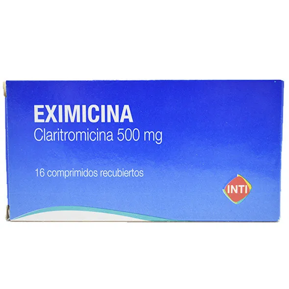 EXIMICINA 500 MG CAJA X 16 COMPRIMIDOS - Ecofarma