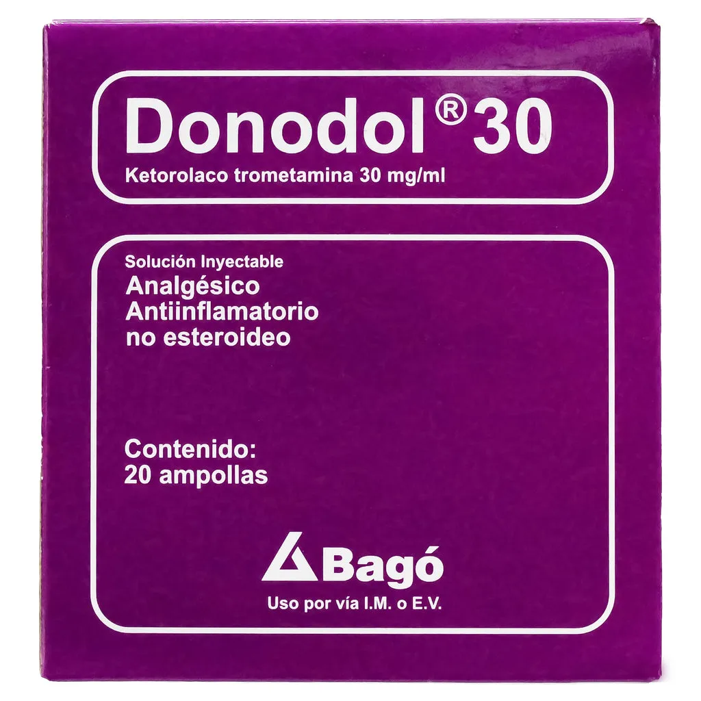 DONODOL 30 MG CAJA X 20 AMPOLLAS - Ecofarma