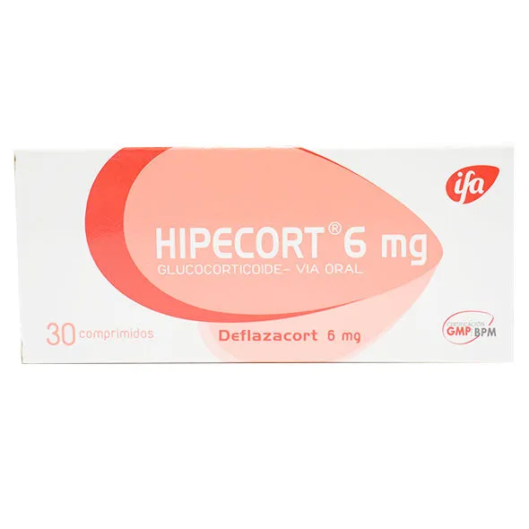 HIPECORT 6 MG CAJA X 30 COMPRIMIDOS - Ecofarma