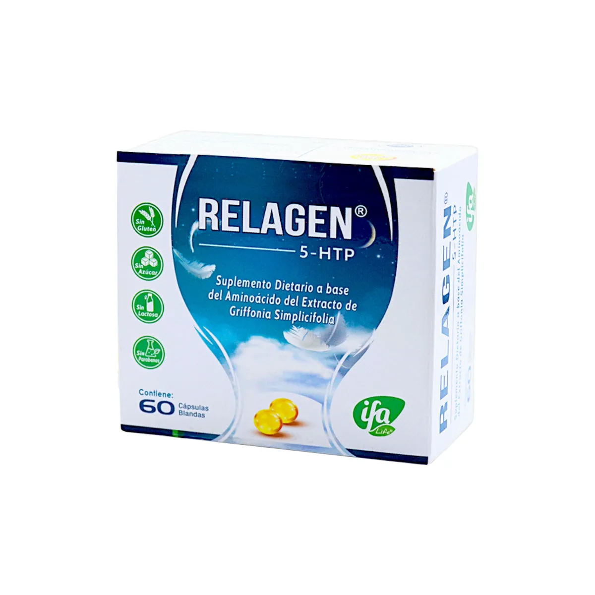 RELAGEN 5 HTP CAJA X 60 CAPSULAS BLANDAS - Ecofarma