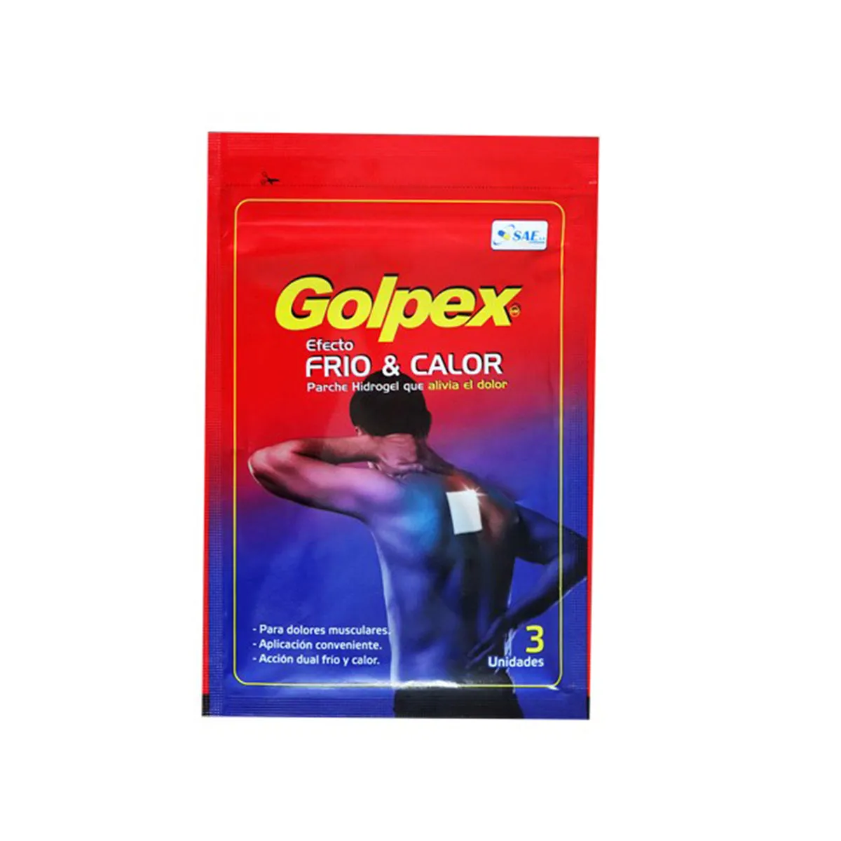 GOLPEX EFECTO FRIO CALOR X 3 PARCHES - Ecofarma