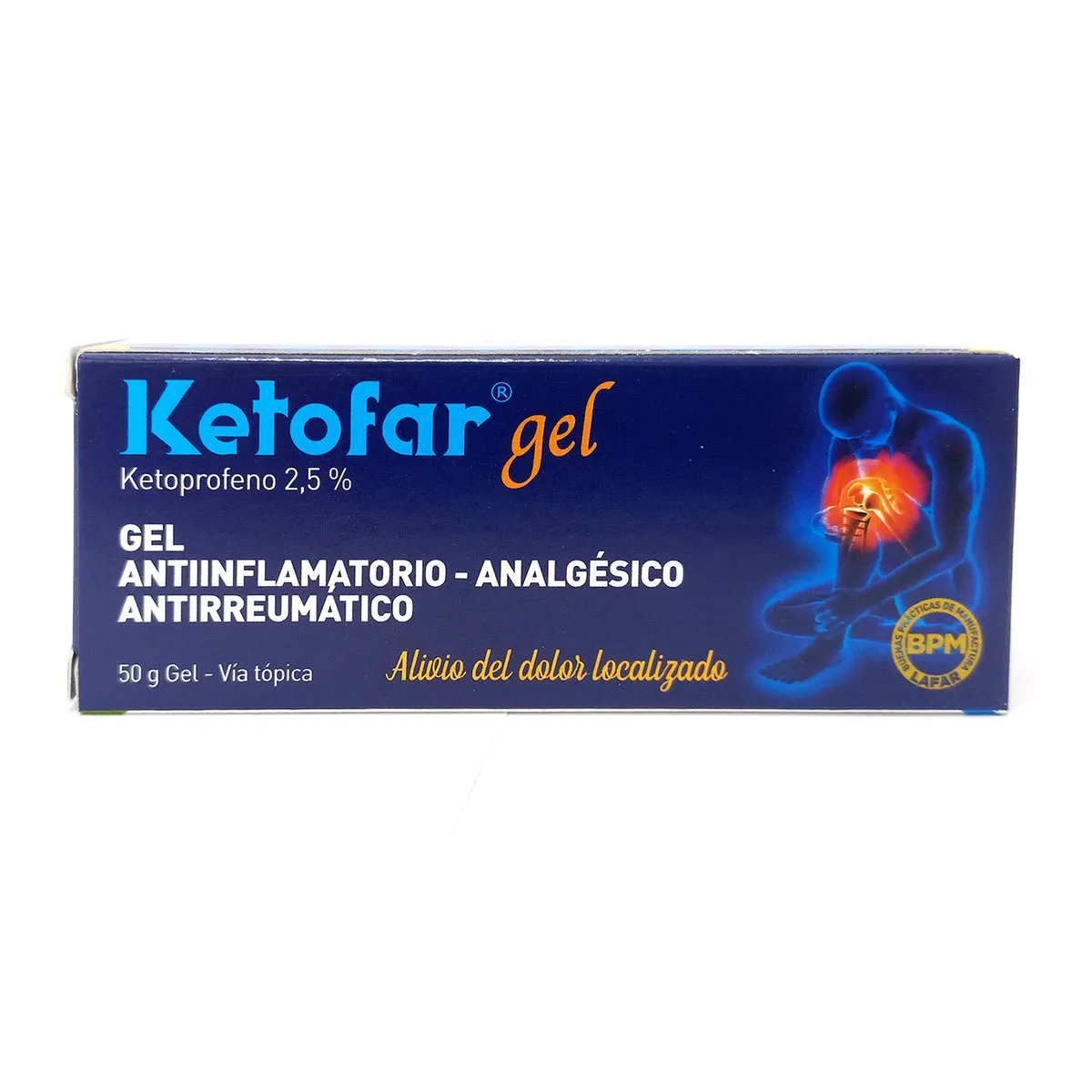 KETOFAR GEL 2.5%TUBO X  50 GR - Ecofarma