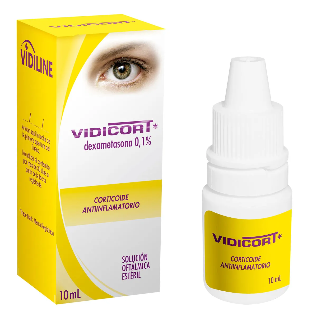 VIDICORT 0.1% COLIRIO X 5 ML - Ecofarma