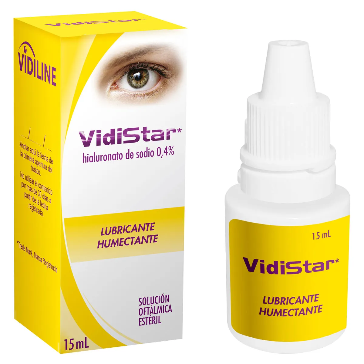 VIDISTAR  0.4% SOLUCION OFTALMICA X 15 ML - Ecofarma